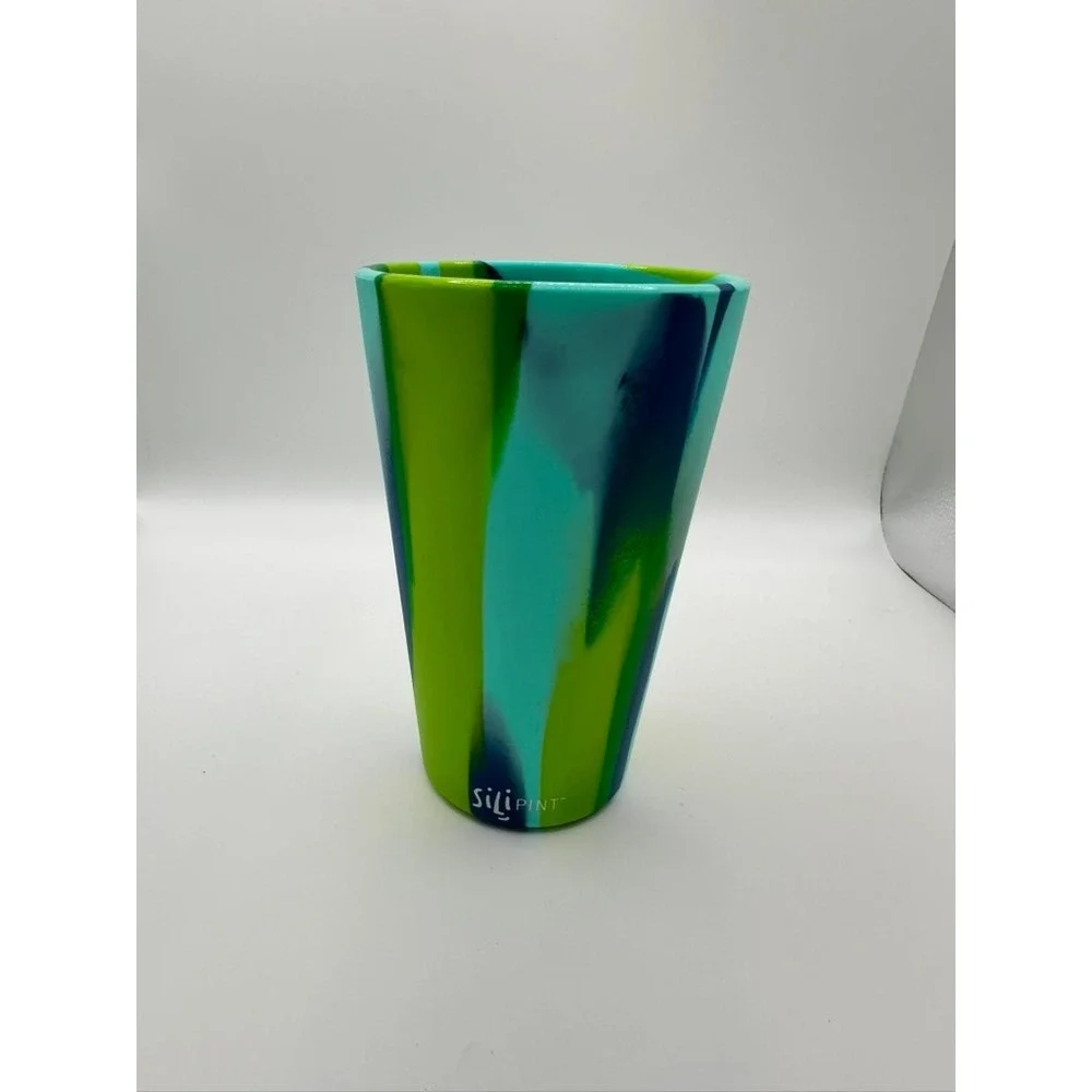 Silipint Pensacola Florida Silicone Pint Glass Set Tie Dye Unbreakable Cups 16oz